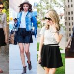 15 Ideas and Combination Of Skater Skirt Outfits | StylesWardrobe.c