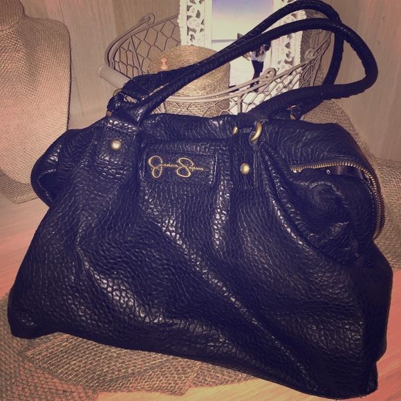 JESSICA SIMPSON BLACK STUDDED PURSE Gorgeous bag, great condition .