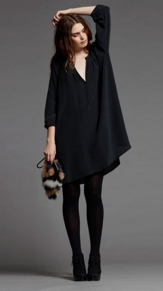 How to Wear Black Tunic Dress: Low-Profile Yet Beautiful Outfits .