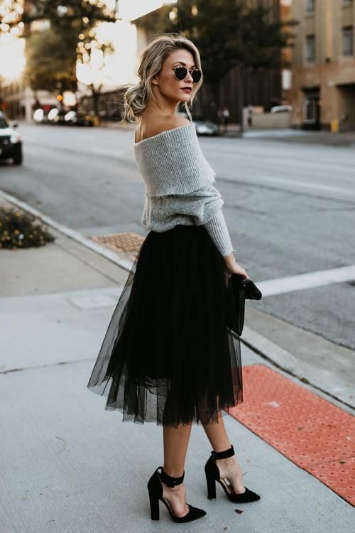 Black Tutu Skirt Outfit Ideas