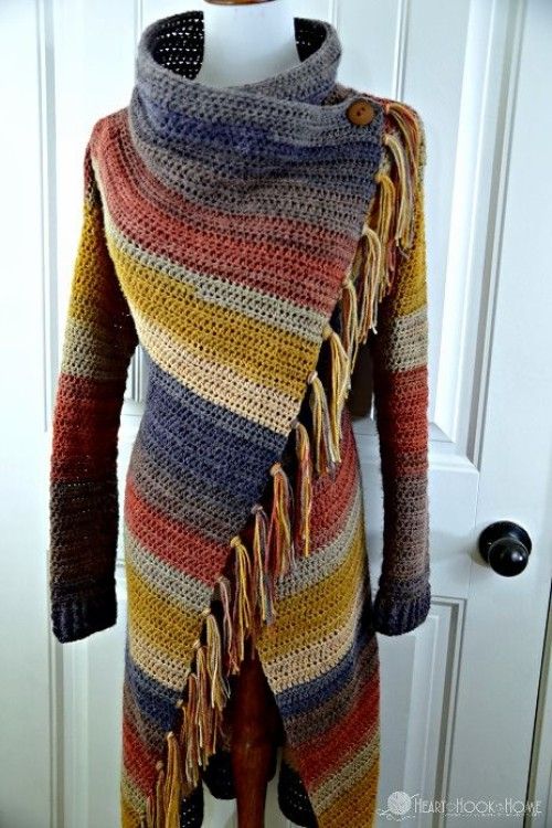Blanket Cardigan - Free Crochet Pattern (Beautiful Skills .