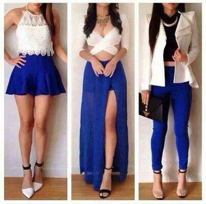 Blue n white combination | Fashion, Cute outfits, Fashion outfi