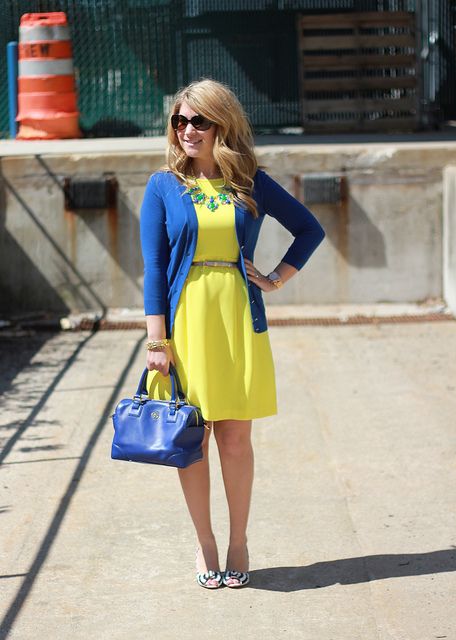 Blue and Yellow Outfit Ideas