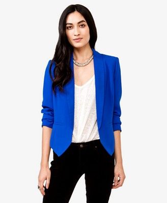 Blue Blazer Sharp Outfits for
  Women