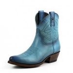 BLUE ANKLE WESTERN BOOTS FOR WOMEN Turquoise cowboy boo