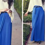 Blue Maxi Skirts Outfit Ideas | My Hijab on We Heart