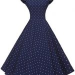 GownTown Women's 1950s Polka Dot Vintage Dresses Audrey Hepburn .