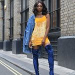 13 Amazing Blue Thigh High Boots Outfit Ideas for Women - FMag.c