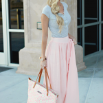 Blush Maxi Skirt. Great for spring! | Maxi skirt outfits, Fashion .