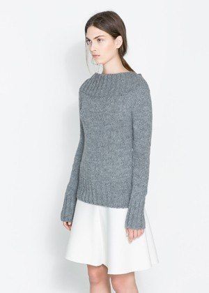 50 Under $50 Statement Sweaters - RIBBED BOAT NECK SWEATER, $49.90 .