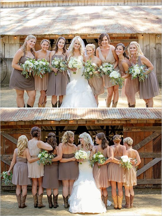 Fabulous Rustic Barn Wedding | Wedding, Wedding bridesmaid dresses .