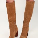Dolce Vita Kylar - Brown Suede Leather Boots - Knee-High Boo