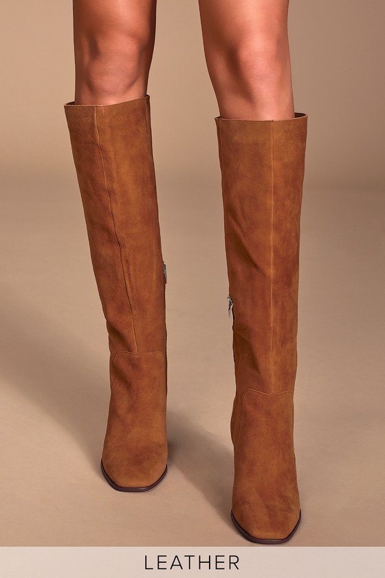Dolce Vita Kasidy Brown - Genuine Suede Boots - Knee-High Boo