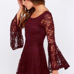 How to Wear Burgundy Lace Dress: Top Outfit Ideas - FMag.c