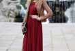 Fashion trends | Burgundy maxi dress, Colorful dresses, Fashi