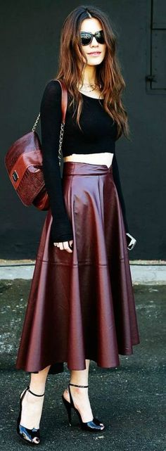 116 Best Burgundy skirt images | Burgundy skirt, Fashion, Outfi