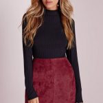 How to Style Burgundy Skirt: 15 Beautiful & Deep Outfit Ideas .