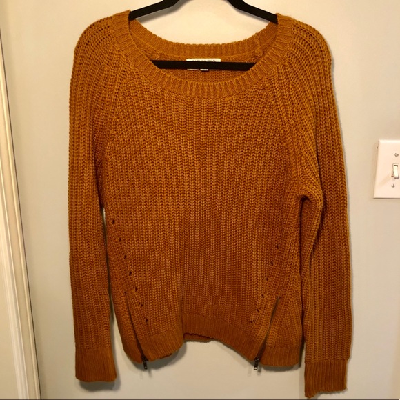 Pink Rose Sweaters | Knit Burnt Orange Sweater | Poshma