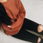 Burnt orange sweater. … | Fashion, Fall outfits, Winter fashi