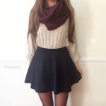 shirt, skirt, tan, red, cable knit, black, beige, purple, burgundy .