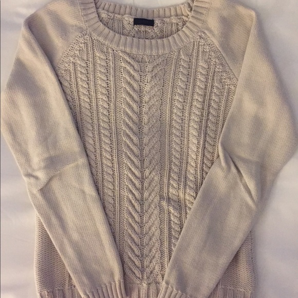 J. Crew Sweaters | J Crew Cotton Cableknit Sweater Womens Size Sm .