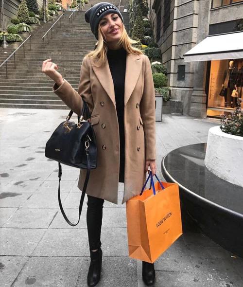 camel coat with black outfit – Just Trendy Gir