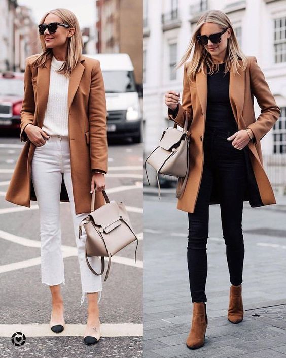Camel Jacket Outfit Ideas for
  Ladies