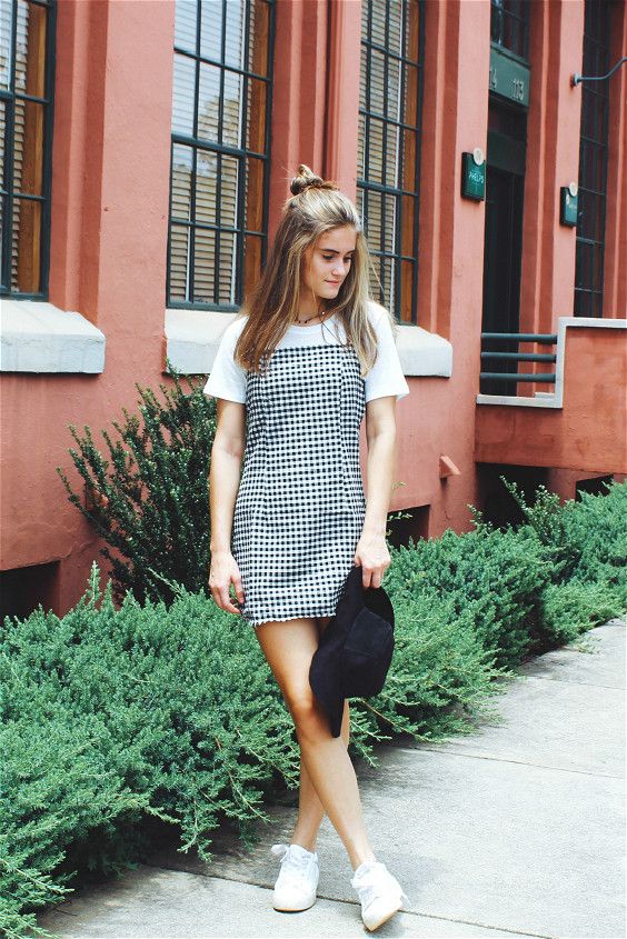 Gingham Print Cami Dress | Gingham dress outfit, Cami dress outfit .