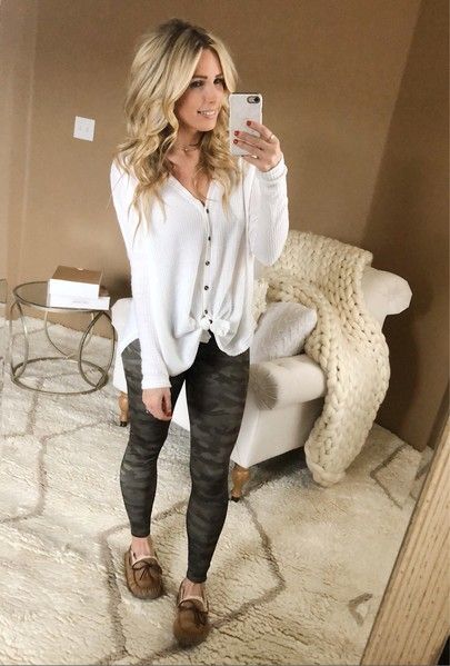 camo leggings outfit, thermal top outfit, athleisure wear, cozy .