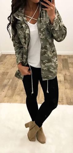 45 Best Camo Jacket Outfits images | Outfits, Autumn fashion, Camo .