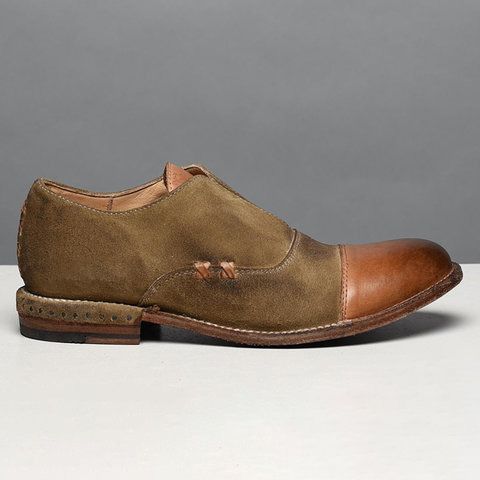 Women's Oxford Shoes Cap Toe X Stitching Vintage Loafers .