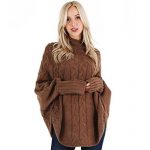 Preppy Doll Women's Casual Cape Style Knit Pullover Sweater .