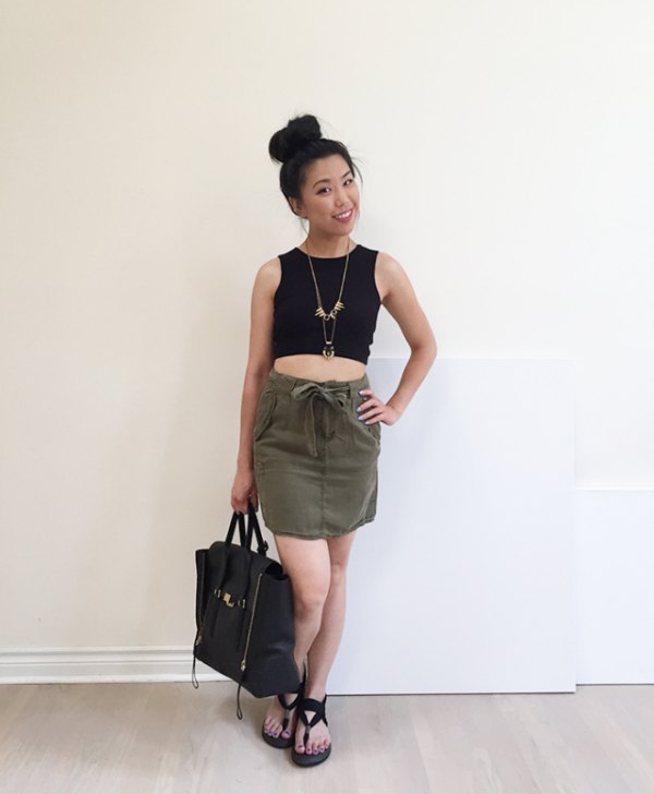 Cargo Skirt Casual Outfit
  Ideas for Ladies