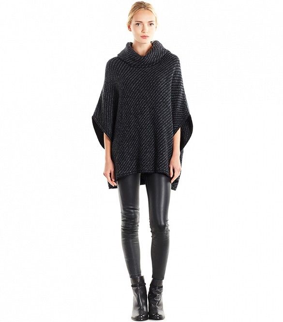How to Look Put-Together When You're Hungover | Cashmere poncho .