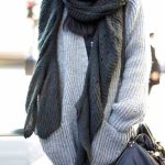 How To Wear The Oversized Scarf Trend | Huge Scarf Outfit Ideas .