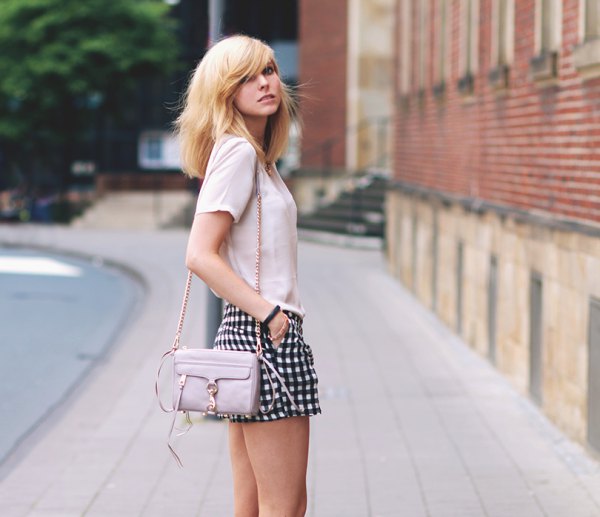 Checkered Shorts Outfit Ideas
  for Ladies