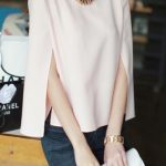 Cape top and jeans | Chiffon blouse long sleeve, Fashion, Chiffon .