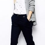 blue chino pants outfit ladies - Google Търсене | Chinos women .