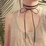 Laura Suede Leather Tie Up Wrap Choker Necklace | Acessórios, Look .