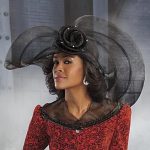 Church Hats for Black Women | Women's Onyx Black Church Hat Ashro .
