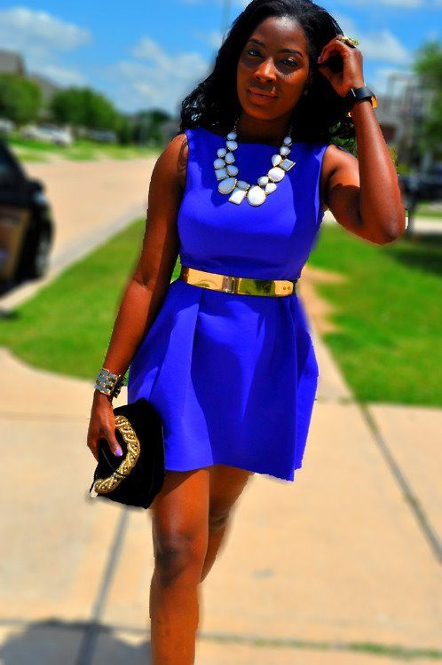 i'm obsessed with cobalt blue and this dress! | Fashion, Style .
