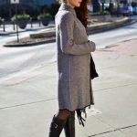 VALENTINE'S DAY OUTFIT IDEA – COCOON COAT + FAUX-LEATHER DRESS _ .