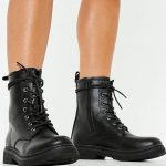 Black Lace Up Combat Boots for Women - Once again the military .