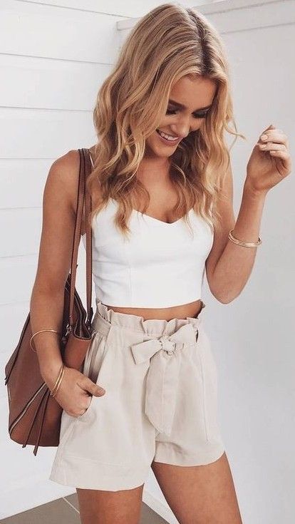 High Wasted Cotton Shorts #vintage #loose #shorts #summer #style .