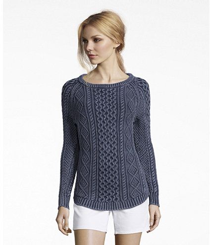Women's Signature Cotton Fisherman Tunic Sweater, Washed | Free .
