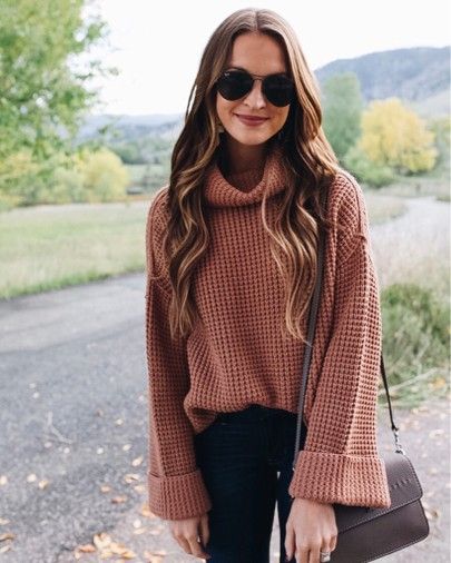 favorite cowl neck sweater for fall | Fashion, Winter outfits wom