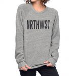 Wish You Were Northwest Heather Grey Crew Neck Sweatshirt | Zumi