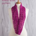 Free Crochet Infinity Scarf Pattern | Crochet lace scarf, Crochet .