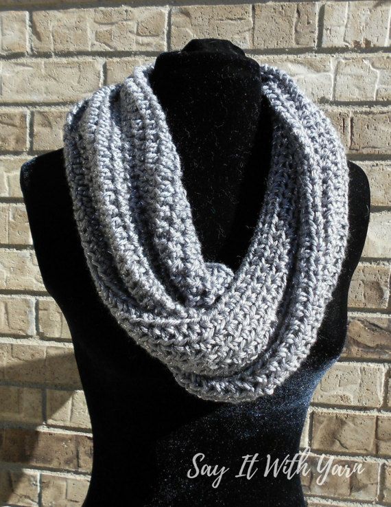 Mobius Dream Cowl Crochet Infinity Scarf Crochet by sayitwithyarn .