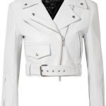 ad #CommissionLink CALVIN KLEIN 205W39NYC - Cropped Leather Biker .
